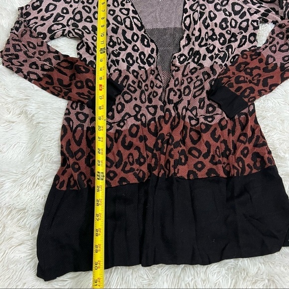 Joseph A Animal Print Woman’s Open Front Cardigan Size MP NWT - Picture 7 of 12